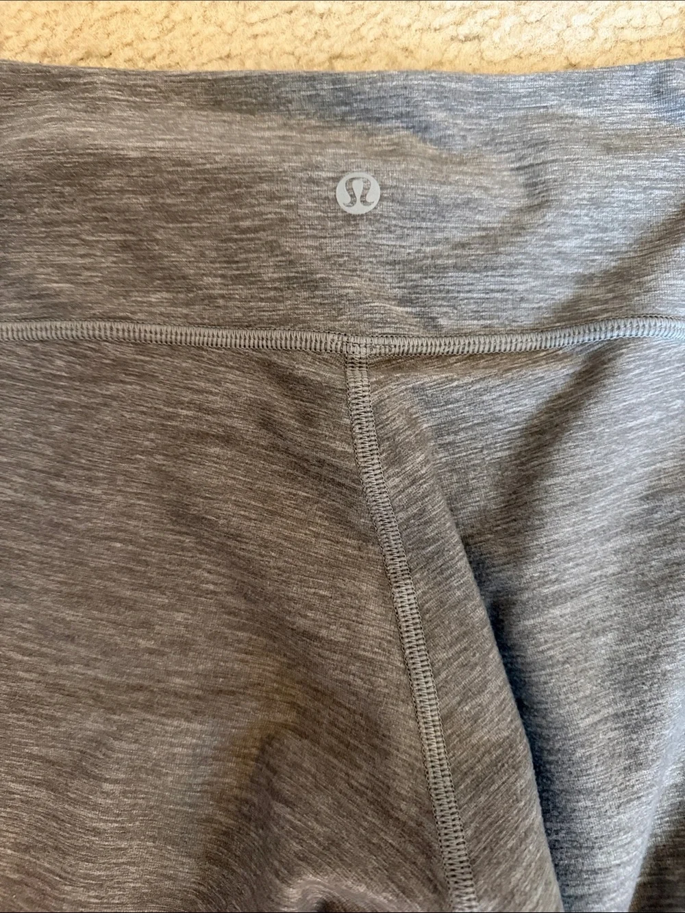 lululemon athletica Heather Gray Cropped Leggings